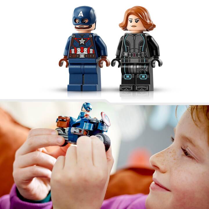 LEGO Marvel Super Heroes Motociclette di Black Widow e Captain America (76260)