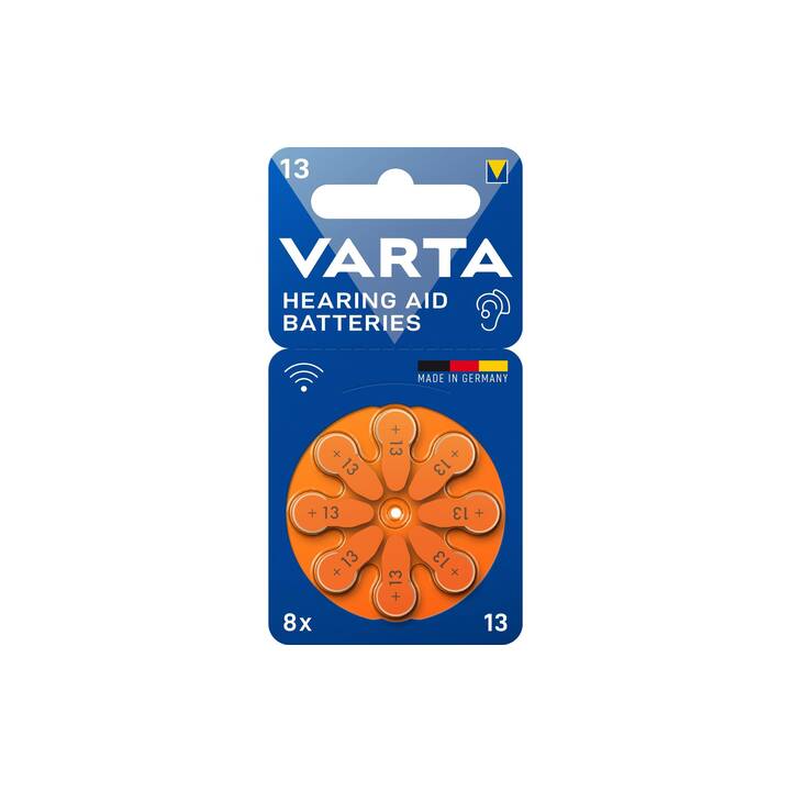 VARTA Hearing Aid  Batteria (PR48 / 13 / arancione, 8 pezzo)