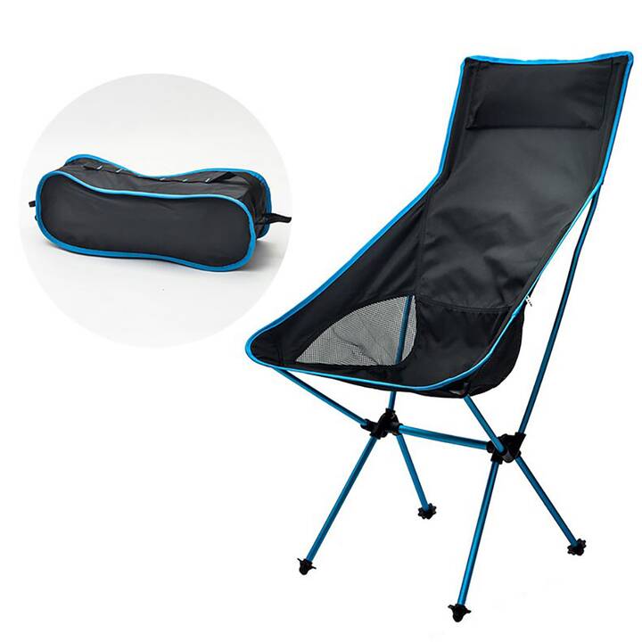 EG Chaise de camping - bleu clair