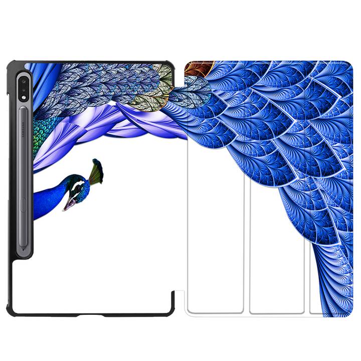 EG Hülle für Samsung Galaxy Tab S8 11" (2022) - Blau - Feder