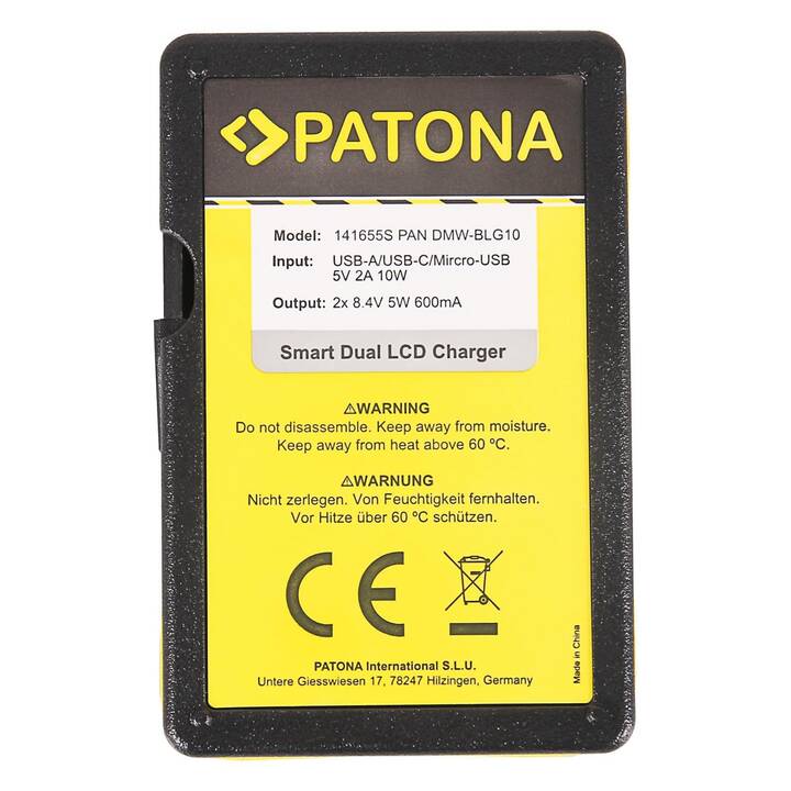 PATONA Panasonic 141655 Kamera-Ladegerät