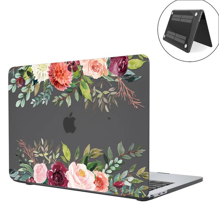 EG coque pour MacBook Air 13" (puce Apple M1) (2020) - multicolore - fleurs