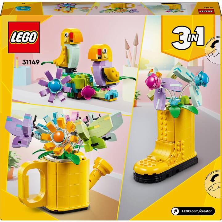 LEGO Creator 3-in-1 Les fleurs dans l’arrosoir (31149) 