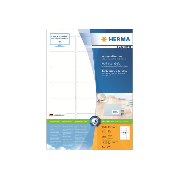 HERMA Premium (63.5 x 38.1 mm)