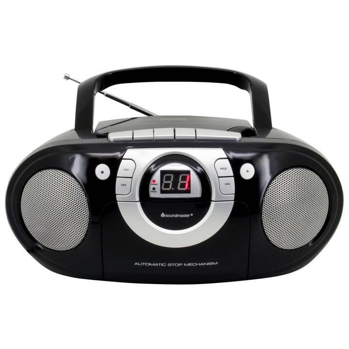 SOUNDMASTER SCD5100SW Boombox (Argent, Noir)