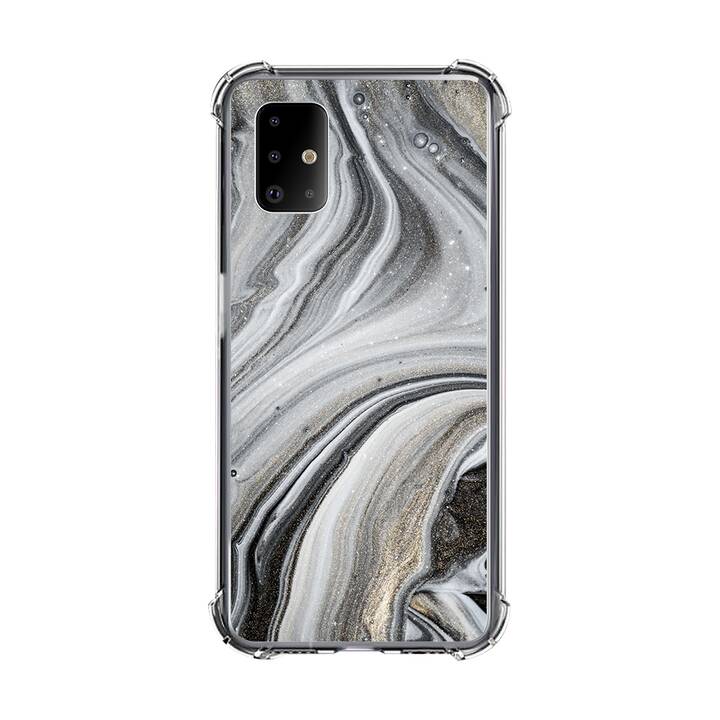 EG coque pour Samsung Galaxy A51 4G 6.5" (2019) - marbre - gris