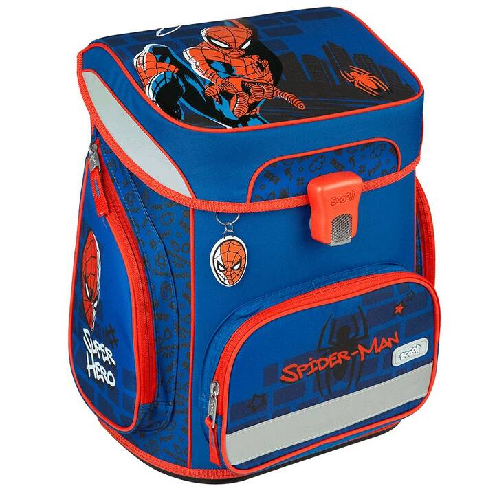SCOOLI Jeu de sacoches EasyFit Spider-Man (18 l, Rouge, Bleu)
