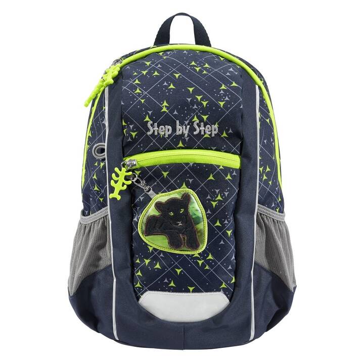 STEP BY STEP Cartella Kiga Maxi Little Wild Cat Chiko (10 l, Nero, Verde)