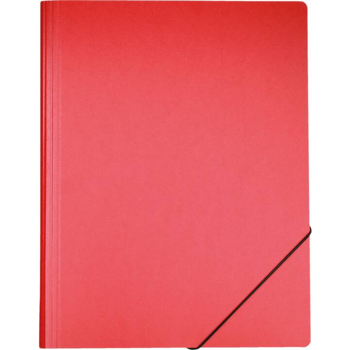 EROLA Cartellina con elastico (Rosso, A4, 1 pezzo)