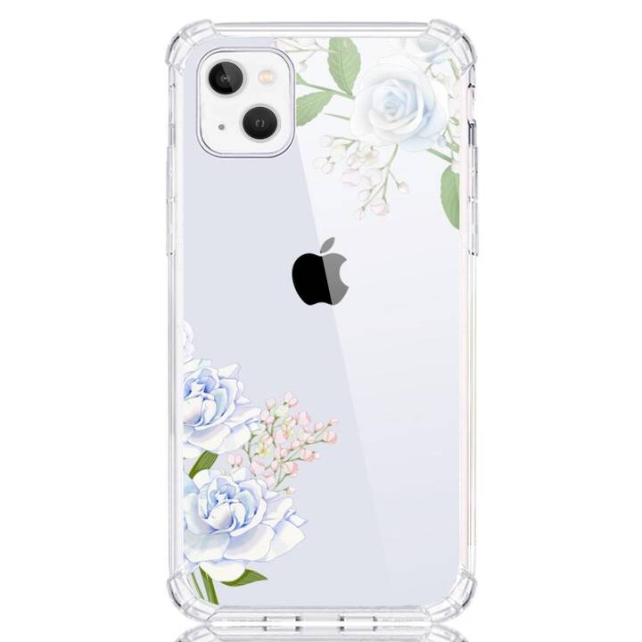 EG Backcover (iPhone 14 Plus, Fleurs, Transparent)