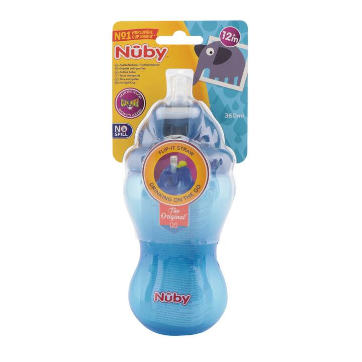 NUBY Trinklernbecher Flip-it (Blau)