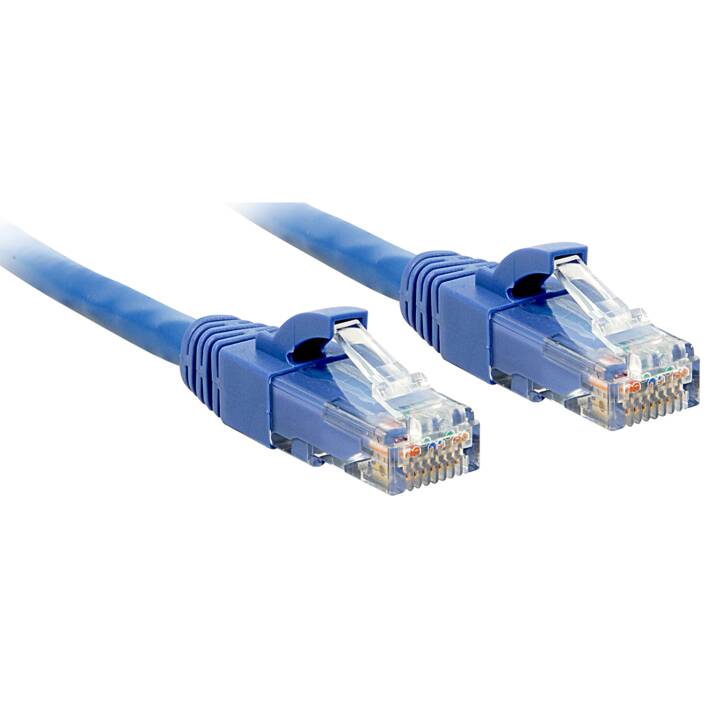 Câble patch LINDY - 7,5 m - Bleu