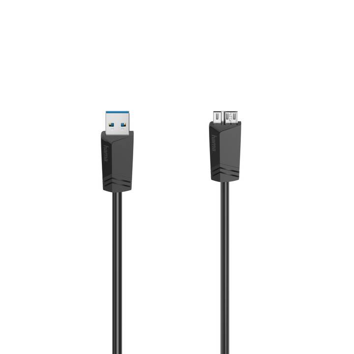 HAMA Cavo USB (USB 3.0, Micro USB, 0.75 m)
