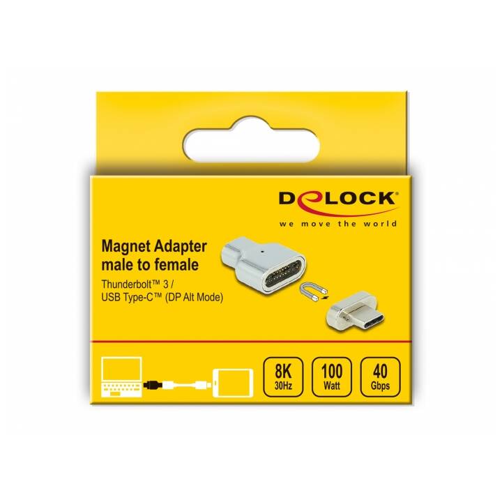 DELOCK Adaptateur (USB-C fiche, Thunderbolt 3, USB-C , Thunderbolt)