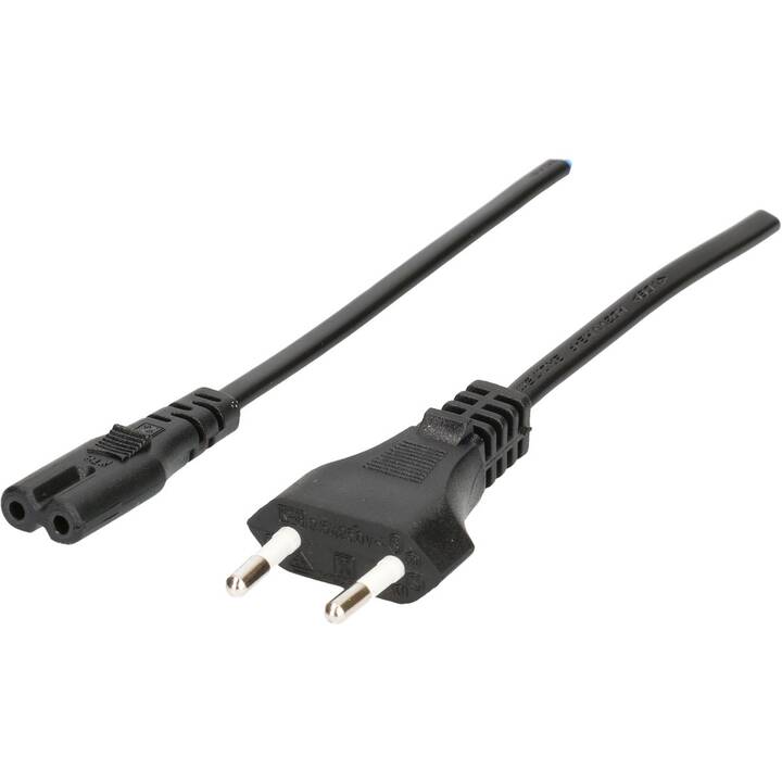 MAX HAURI Câble secteur TDLF (Europe, Type C / C7, 1.8 m, Noir)