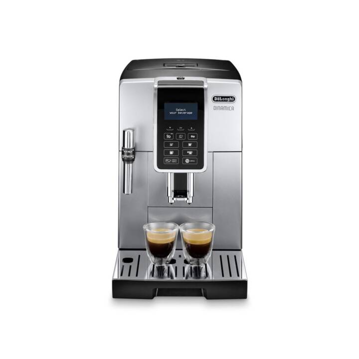 DELONGHI Dinamica ECAM 350.35.SB (Silber, Schwarz, 1.8 l, Kaffeevollautomat)