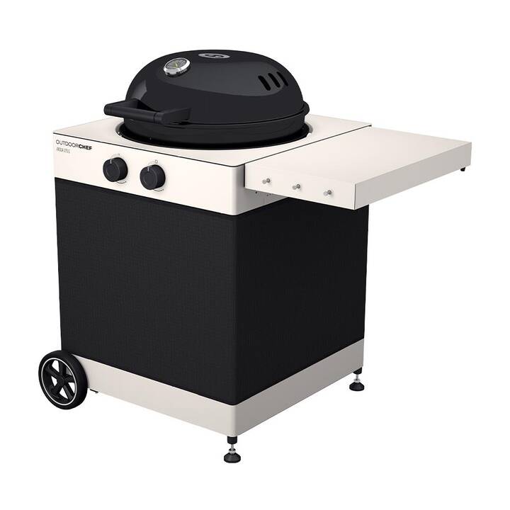 OUTDOORCHEF Arosa 570 G Tex Grill a gas + Copri grill Arosa (Nero)