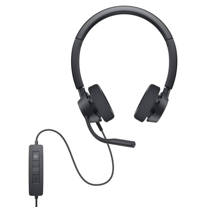 DELL Cuffia per ufficio Pro Stereo WH3022 (On-Ear, Cavo, Nero)