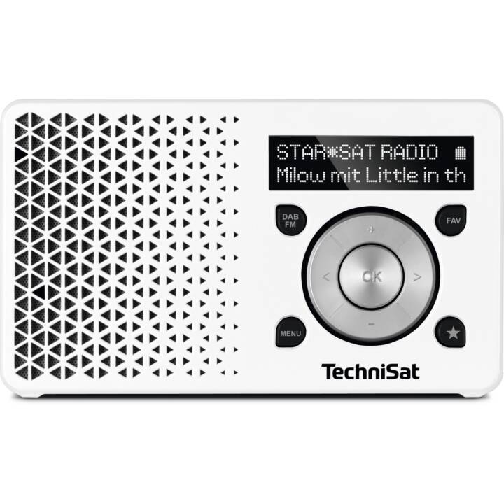 TECHNISAT 1 Radio pour cuisine / -salle de bain (Argent, Blanc)