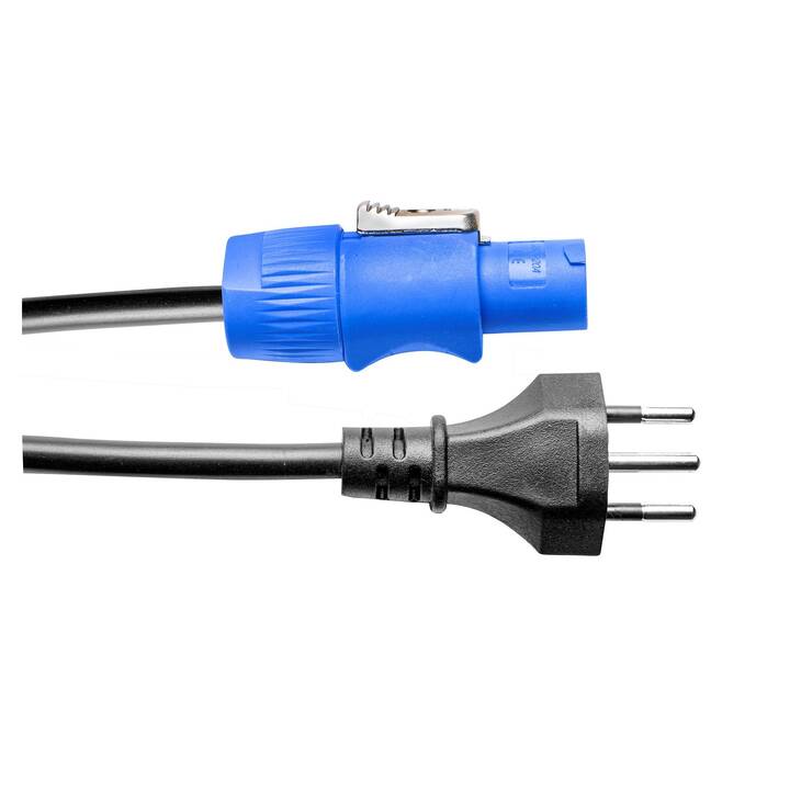 PD CONNEX Câble secteur CX12-1 (Powercon / T12, 1.5 m, Noir)