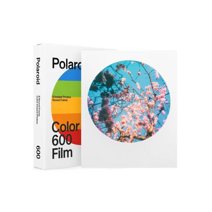 POLAROID Color 600 Round Frame – Limited Edition Pellicule instantané (Polaroid 600, Blanc)