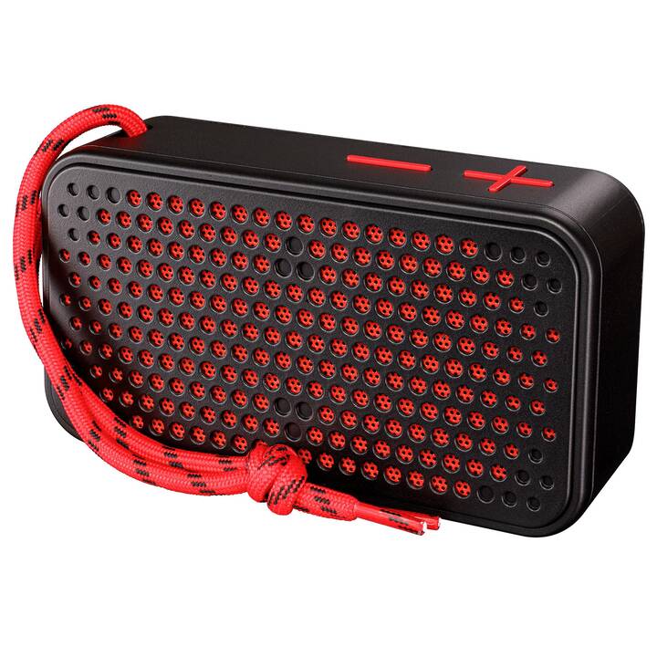 INTERTRONIC Bluetooth-Speaker BLT-80 GO (Schwarz, Rot)