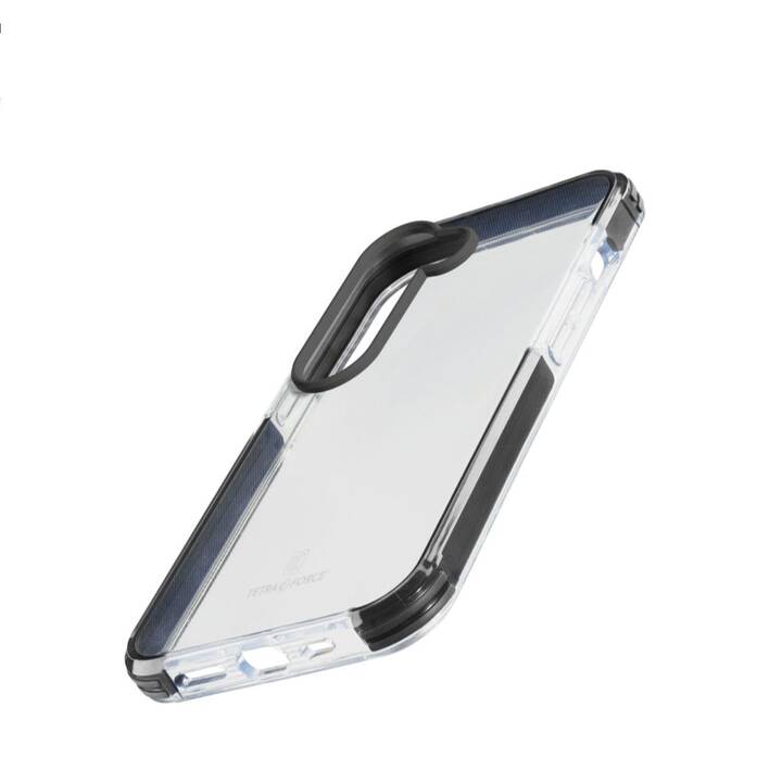 CELLULAR LINE Backcover Tetra Force Strong Guard (Galaxy S23, Transparente, Nero)