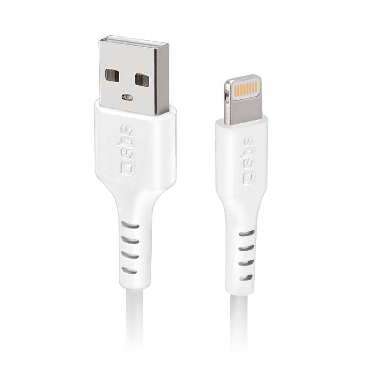 SBS Câble (USB A, USB C, Lightning, 2 m)
