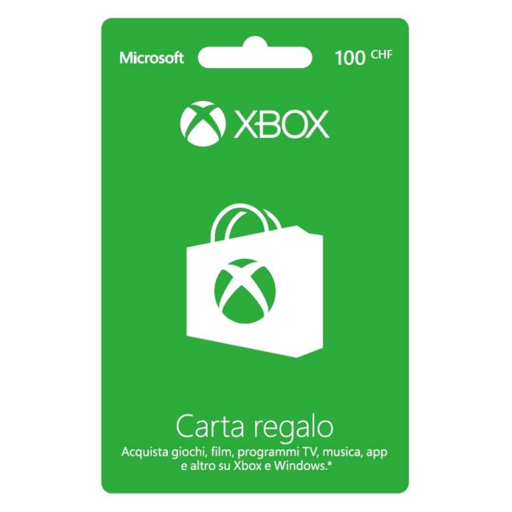 Xbox Live CHF 100 carte de crédit/cadeau (ESD, IT)