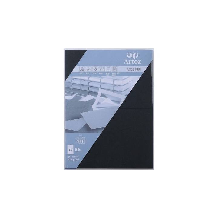 ARTOZ Cartes en blanc 1001 (Universel, E6, Noir)