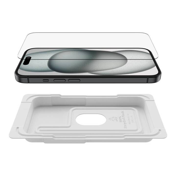 BELKIN Verre de protection d'écran UltraGlass 2 (iPhone 15, 1 pièce)