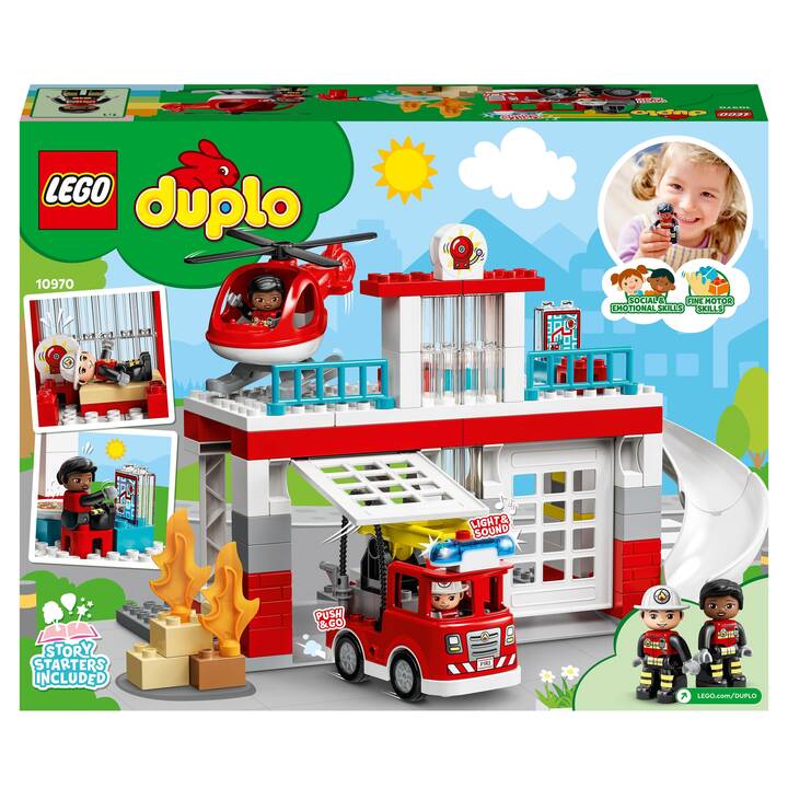 LEGO DUPLO Caserma dei Pompieri ed elicottero (10970)