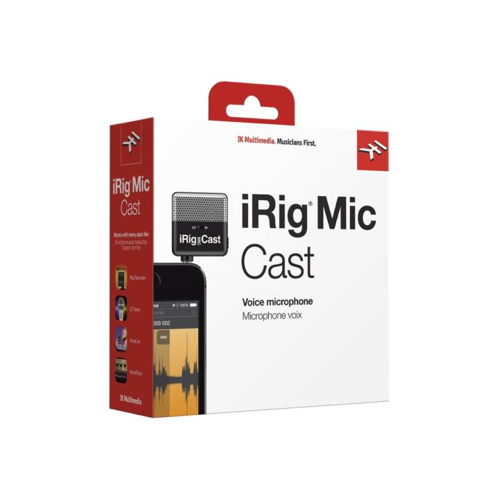 IK MULTIMEDIA iRig Mic Cast Microphone studio (Black)