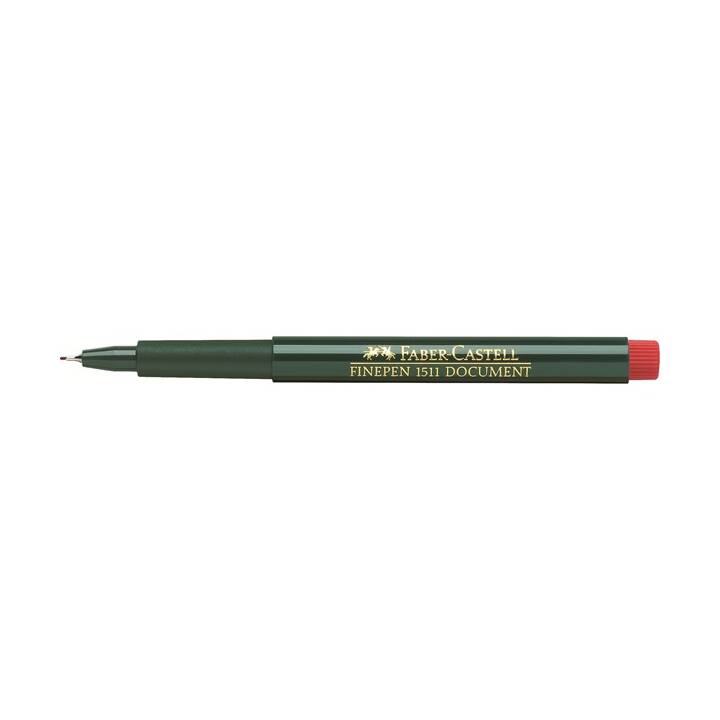 FABER-CASTELL Finepen 1511 Traceur fin (Rouge, 1 pièce)