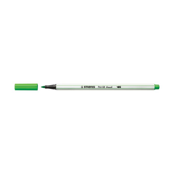 STABILO 68 brush Crayon feutre (Vert clair, 1 pièce)