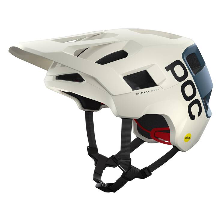 POC Casque de VTT Kortal Race MIPS (XL, XXL, Off-white, Bleu)