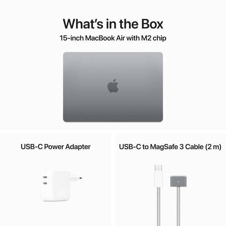 APPLE MacBook Air 2023 (15.3", Chip Apple M2, 16 GB RAM, 256 GB SSD)