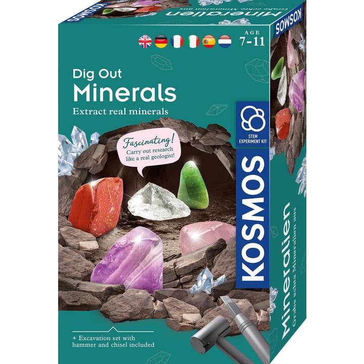 KOSMOS Dig Out Minerals Scatola di sperimentazione (Geologia)