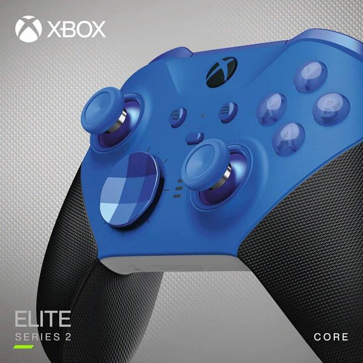 MICROSOFT Elite V2 Blue Core Manette (Noir, Bleu)