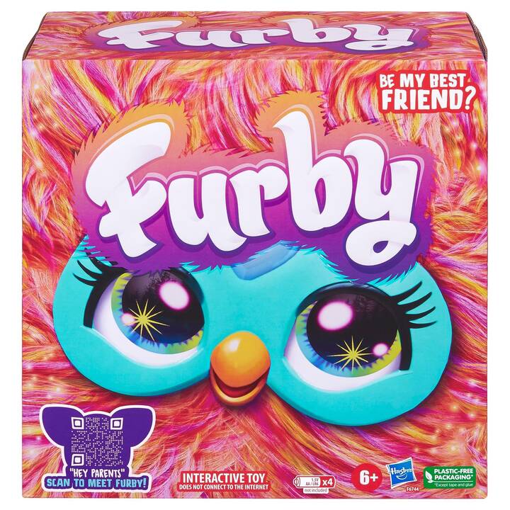 HASBRO Furby (15 cm, Corallo, Arancione, Turchese)