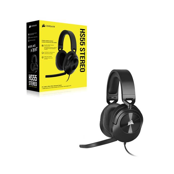 CORSAIR Cuffia da gioco HS55 Stereo (Over-Ear)