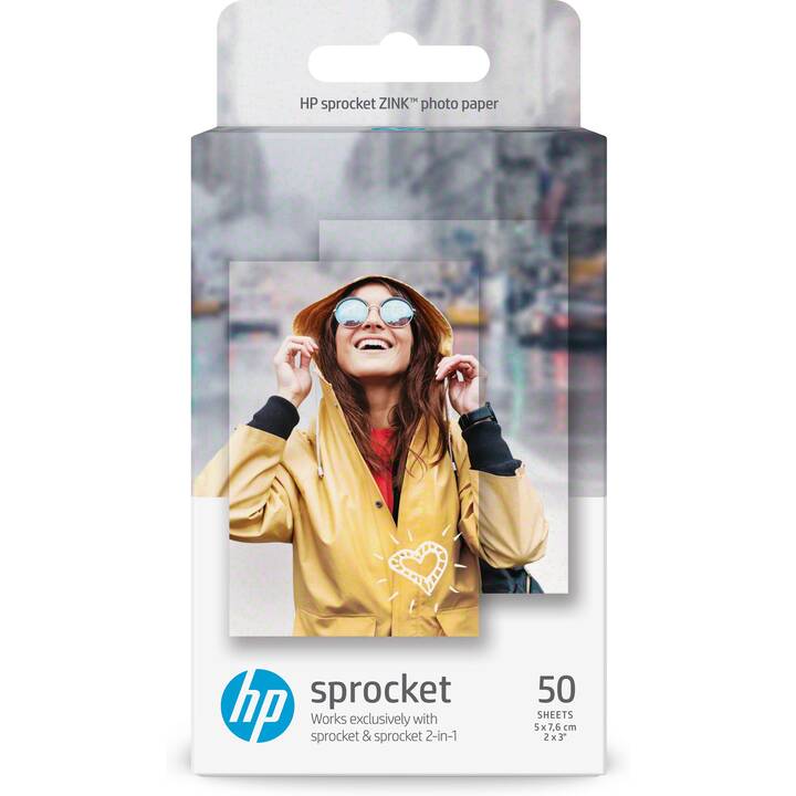 HP Sprocket Fotopapier (50 Blatt, 50x76, 290 g/m2)