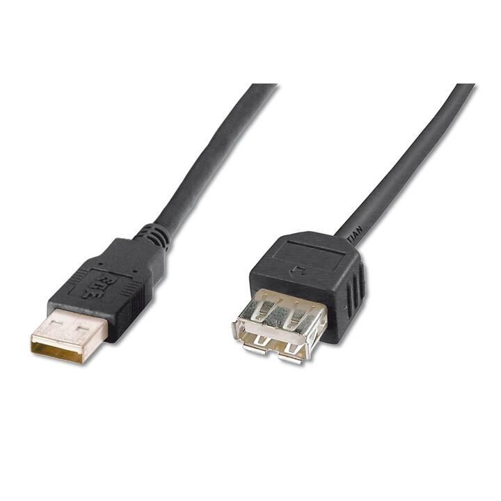 ASSMANN USB Câble USB (USB 2.0 de type A, USB de type A, 1.8 m)