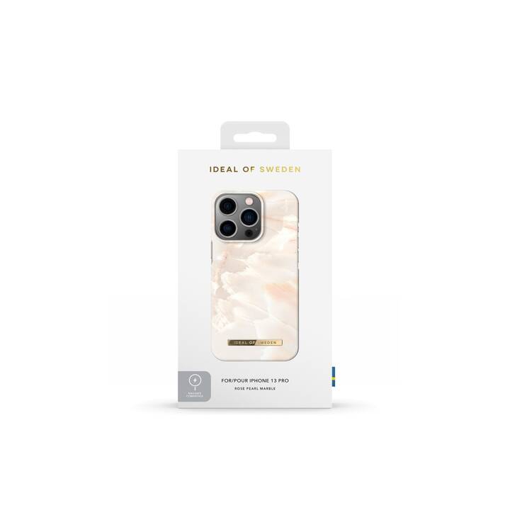 IDEAL OF SWEDEN Backcover Rose Pearl Marble (iPhone 13 Pro, Marmo, Albicocco, Bianco)