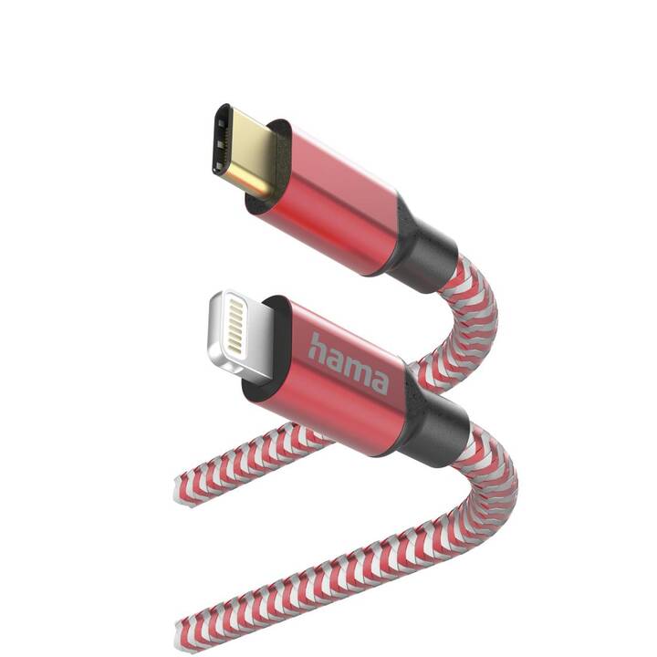 HAMA Reflective Câble (Lightning, USB de type C, 1.5 m)