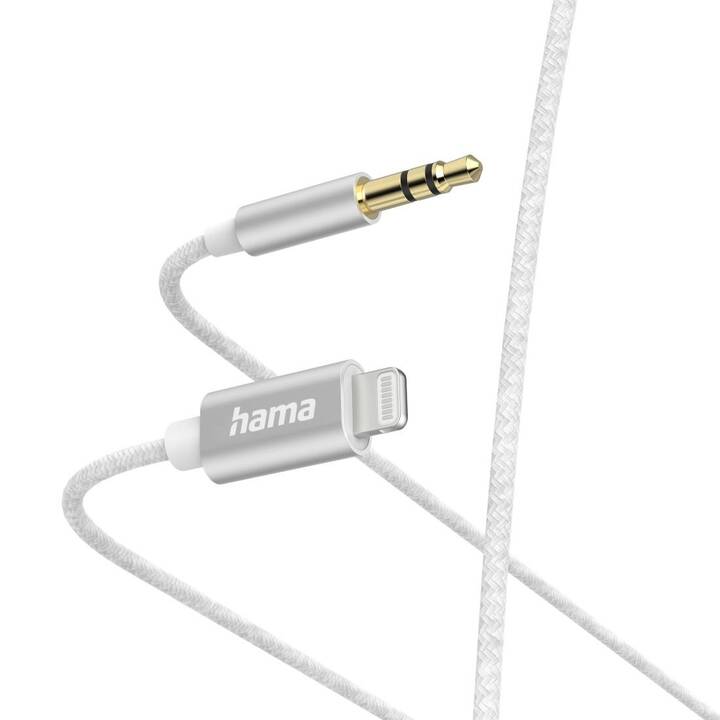 HAMA 00201522 Câble adapteur (Lightning, Jack 3.5 mm, 1 m)