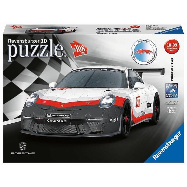 RAVENSBURGER 3D Porsche GT3 Cup Puzzle 3D (108 x)