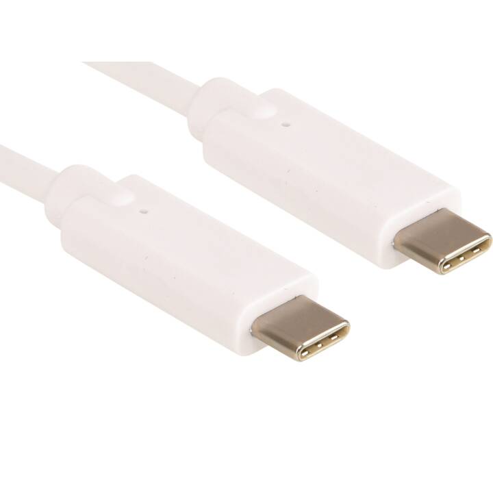 SANDBERG USB Typ-C-Kabel - 2 m - Weiss