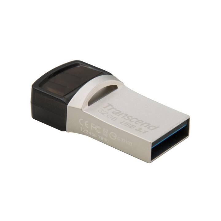 TRANSCEND (32 GB, USB 3.0 Typ-A, USB 3.0 Typ-C)