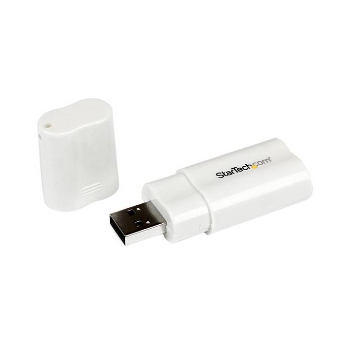 STARTECH.COM Adattatore audio esterno per scheda audio USB, bianco